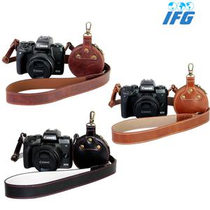 IFG DSLR 미러리스 카메라 넥스트랩+파우치 캐논 EOS R 77D 100D 200D 800D 1300D 1500D
