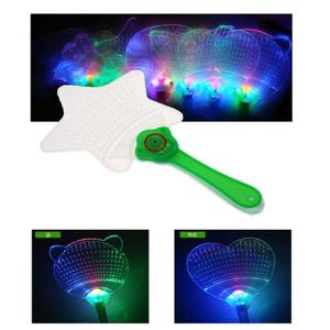 {LED 부채}{효정무역}LED/응원도구/야광/인쇄가능/휴대용/대나무/전통/오죽선/향나무부채