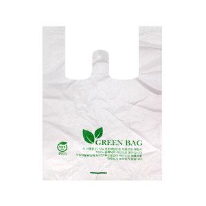 친환경 생분해성 비닐봉투(대) 100장 썩는 비닐봉지