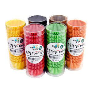 [이룸팩]노르딕 색지 머핀컵(소) 200매/베이킹컵/유산지컵