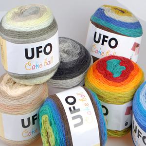 UFO 케이크볼 무지개 케이크실 겨울 털실 뜨개실