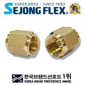 양쪽 암나사 니플 8.5B(BS) x 8.5B(BS) 분무기호스 연결구 암수 변환 100% 국산 세종플렉스 공장몰