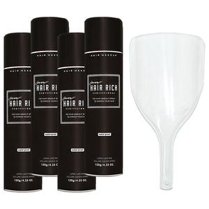 헤어리치 스프레이 흑채 120g 흑갈색 4개 +안면가리개