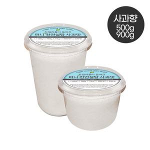 천연 퍼니용기솜사탕설탕 사과맛 500g/용기형/자일리톨함유
