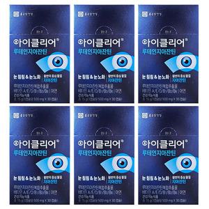 종근당 차인표 아이클리어 루테인지아잔틴 500mg X 30캡슐 6박스