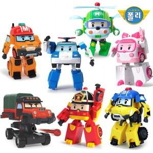 [ROI TOYS] 로보카폴리 변신로봇 4인치 7종 택1(폴리 로이 엠버 헬리 마크 버키