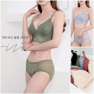 [셀러허브]뽕브라 브라팬티세트 브라탑 브라렛 노와이어 볼륨업 (S8866480)