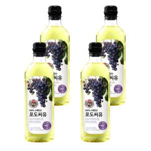 CJ제일제당 백설 포도씨유 900ml X 4개