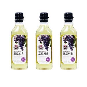 CJ제일제당 백설 포도씨유 500ml X 3개