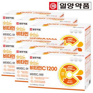 일양약품 맛있는 비타민C 1200 대용량 200포 X 6박스 아연 비타민씨 분말 가루 스틱