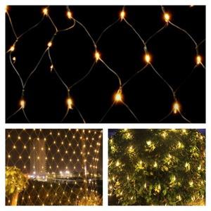 SY몰 크리스마스 1X2M 그물네트 LED 웜색 커텐전구 호프집인테리어