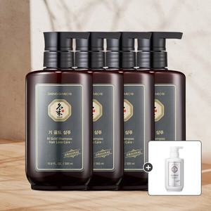 [댕기머리] 오리지널 기골드 샴푸 500ml 4개 + 한방 트리트먼트 500ml 증정