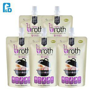 NPABC-476-A-고양이 홈메 황태육수 오리고기 180ml x5 반려묘