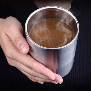 옥이드림 뚜껑 이중스텐 물컵 286ML 캠핑컵 캠핑용컵 사무실머그컵