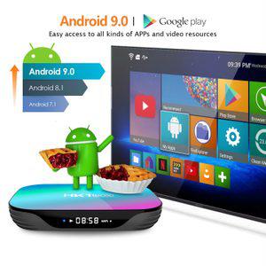 스마트 TV 박스 HK1 안드로이드 9.0 HK1BOX 4K 1080P Amlogic S905X3 8K 쿼드 코어 2.4/5G 듀얼 와이파이 B