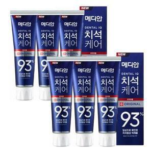 메디안 치석케어 치약 오리지날 120g 6개