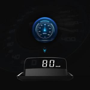범용 HUD OBD2 속도계 헤드 업 디스플레이 자동 운전 데이터 앞 유리 프로젝터 오일 소비 KMH RPM