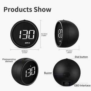 자동차 HUD OBD2 GPS 온보드 컴퓨터 디지털 헤드 업 디스플레이 속도계 범용 휴대용 액세서리