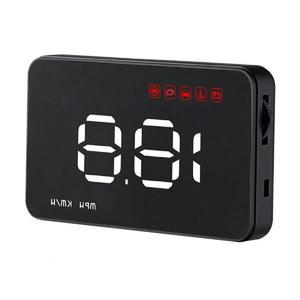 OBD2 HUD 헤드 업 디스플레이 Obd2 컴퓨터 속도 프로젝터 자동 온보드 연료 마일리지 알람 액세서리 KM/h M