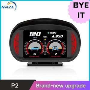 NAZE P2 헤드 업 디스플레이 HUD OBD GPS 경사 측정기 분위기 램프 알람 알림 12 스타일 인터페이스