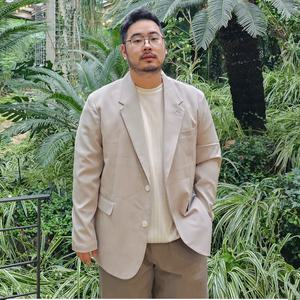 베어릭 MB 남자 세미오버핏 빅 사이즈 스판 시어서커 여름 블레이져 캐주얼 마이 자켓 큰옷