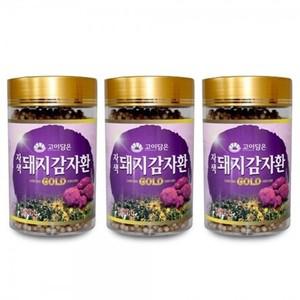 혈당관리 자색 돼지감자환 300g 3병 이뉼린 함유 건강환 한방영양제 부모님선물