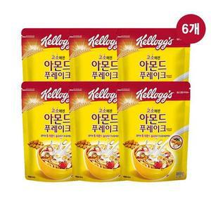 켈로그 아몬드 푸레이크, 300g x 6개 (파우치or박스 랜덤발송)