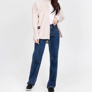 KMOMENT 여성 와이드진청 여자청바지 와이드여자통청바지 여자청바지코디