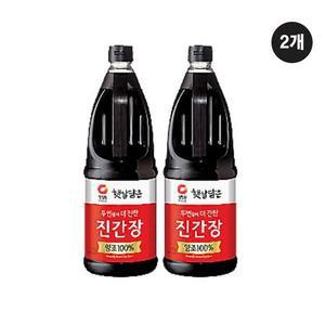 청정원 두번달여 더진한 진간장 1.7L 2개