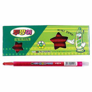 투명이 색연필 빨강 12개입 1타 지구화학