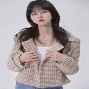 클라우드 트위드 울자켓