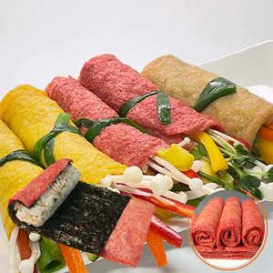 말이용 롤유부 15매x2봉 냉동 정사각 조미 유부피 분홍색 돌돌 김밥 마는 업소용 식당