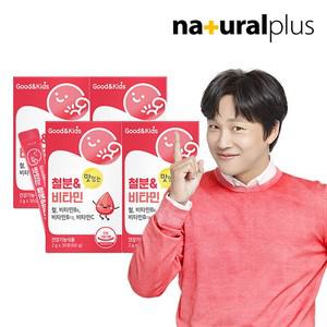 맛있는 철분 비타민 딸기맛 30포 4박스 / 성장기 아이 철분제 어린이 영양제