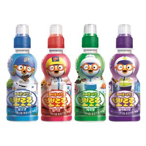 뽀로로음료 4종(밀크6+딸기6+사과6+블루베리6) 235ml / 총 24페트