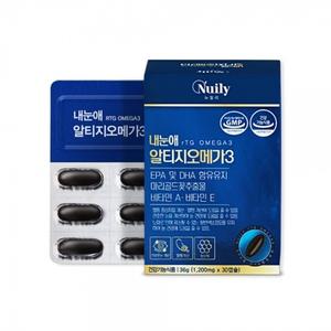 [1+1행사] 루테인 알티지 오메가3 30캡슐 중성지방 혈행 RTG오메가3 눈건강
