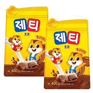 동서 제티 초코렛맛 400g 2개 리필형 초코파우더 분말 우유
