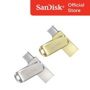 [샌디스크]SOI 울트라 듀얼 드라이브 럭스 타입C OTG USB 3.1 128GB Gold / SDDDC4
