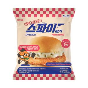 고기대신 식물성 오징어향 햄버거 스파이버거 207g 냉동 햄버거
