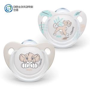 누크 디즈니 노리개젖꼭지 S2 (6~18개월) 라이온킹 2개입/쪽쪽이