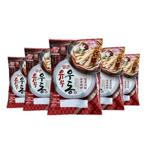 본고장 생면 얼큰우동1인 5봉 / 한끼식사 즉석요리 국수 칼국수 우동