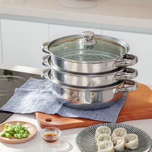 인덕션 스텐 3단 찜기 스텐찜기 찜솥 찜냄비 가정용 업소용