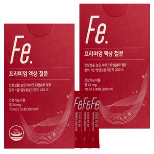 뉴트리모어 프리미엄 액상 철분제 10ml 30포x2박스