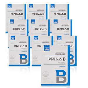 고려은단 메가도스B 비타민B군 850mg 60정 10통 고함량 활력 수용성비타민 GT