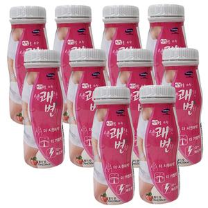 미인을 위한 상쾌한 변화 딸기맛 120ml x 10개 쾌변 음료 장청소