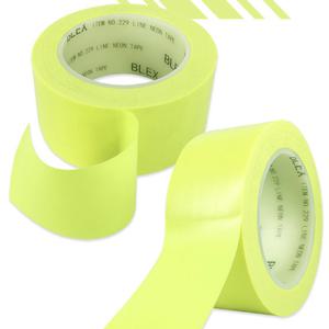 바닥라인 방향지시 네온테이프 50mm 비상구 발광스티커 고휘도 접근금지 출입금지표