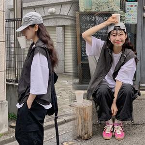 핫핑 애니웨이 스트링 바람막이 후드집업 베스트