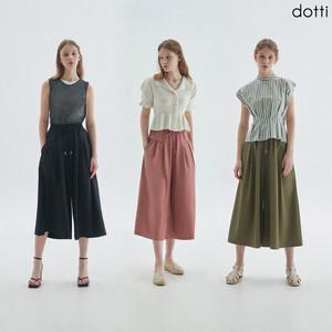 [도티 dotti] 도티 여성 24 SUMMER 큐롯 와이드 8부 팬츠 3종 (PSSW)