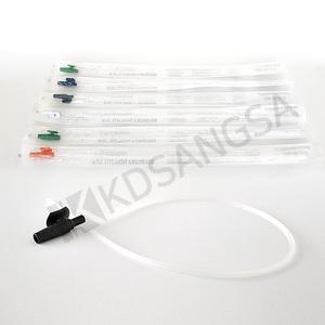 세운 PVC 석션카테타 10개 5FR-18FR 낱개포장 2홀 밸브 튜브 카테터