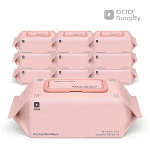 [GODSUNGBY]갓성비 뽑아쓰는 행주티슈 72매 10팩 빨아쓰는 주방타월 청소용 일회용 세정티슈