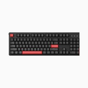 키크론 Lemokey X3 블랙 RED LED 적축 풀배열 매크로 게이밍 기계식 유선 키보드